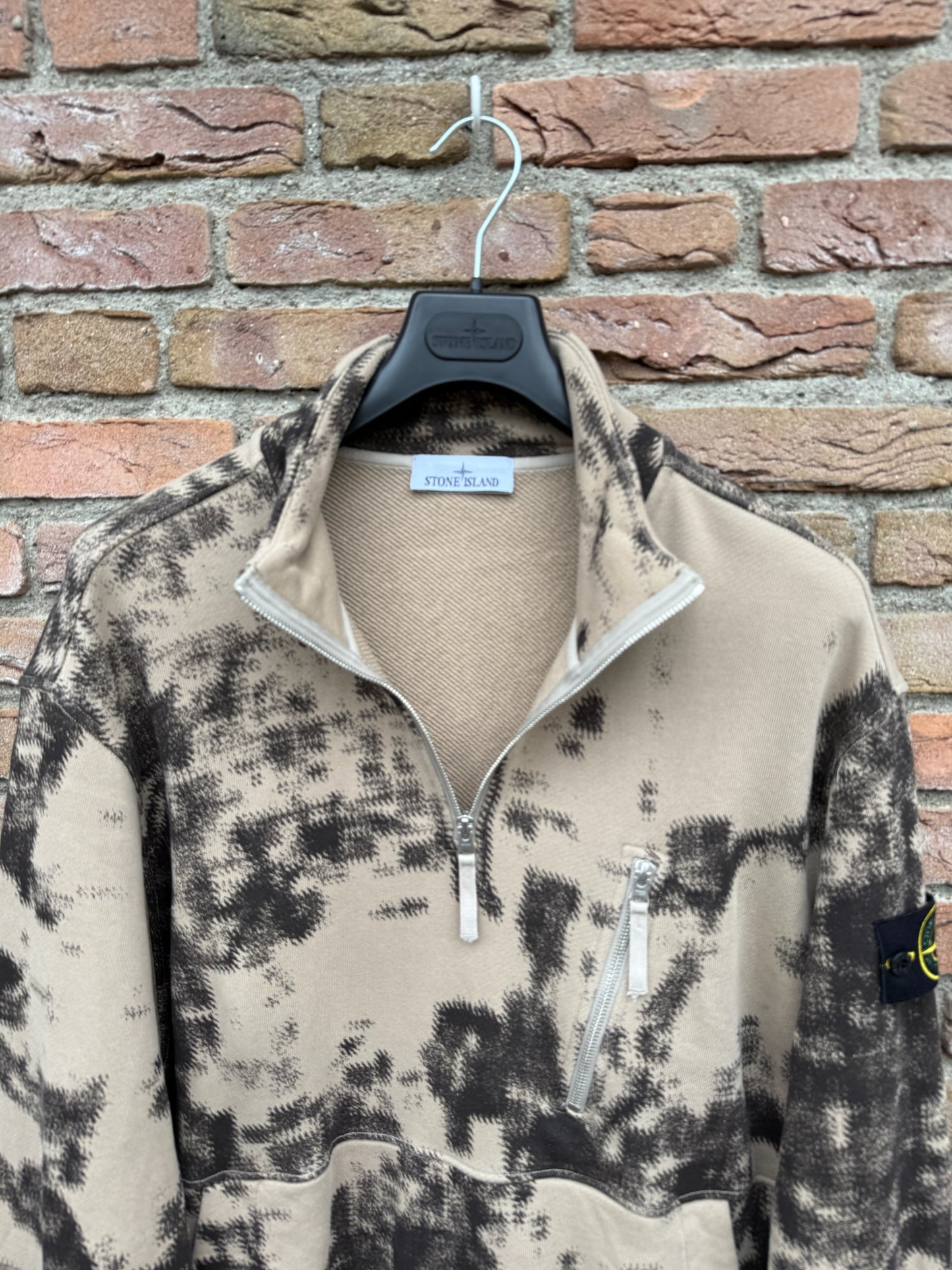 Stone Island Earth Mapping Zip Sweatshirt - XL