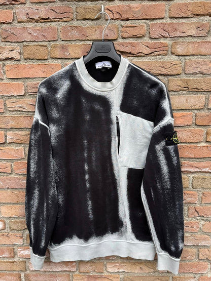 Stone Island Hand Sprayed Sweatshirt - L