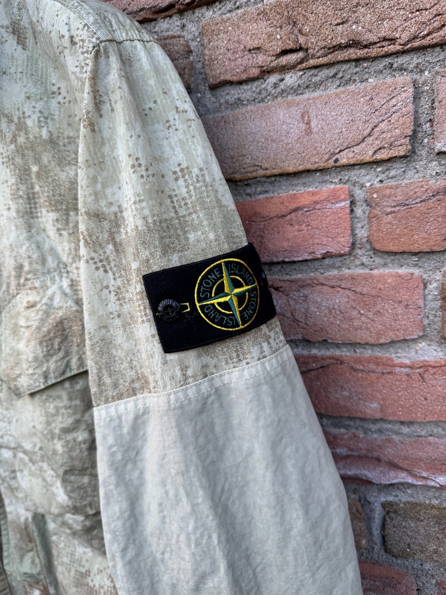 Stone Island Dissolving Grid Camo Nylon Jacket - L