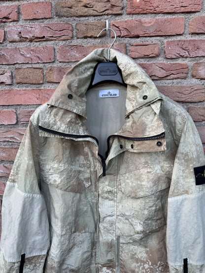 Stone Island Dissolving Grid Camo Nylon Jacket - L