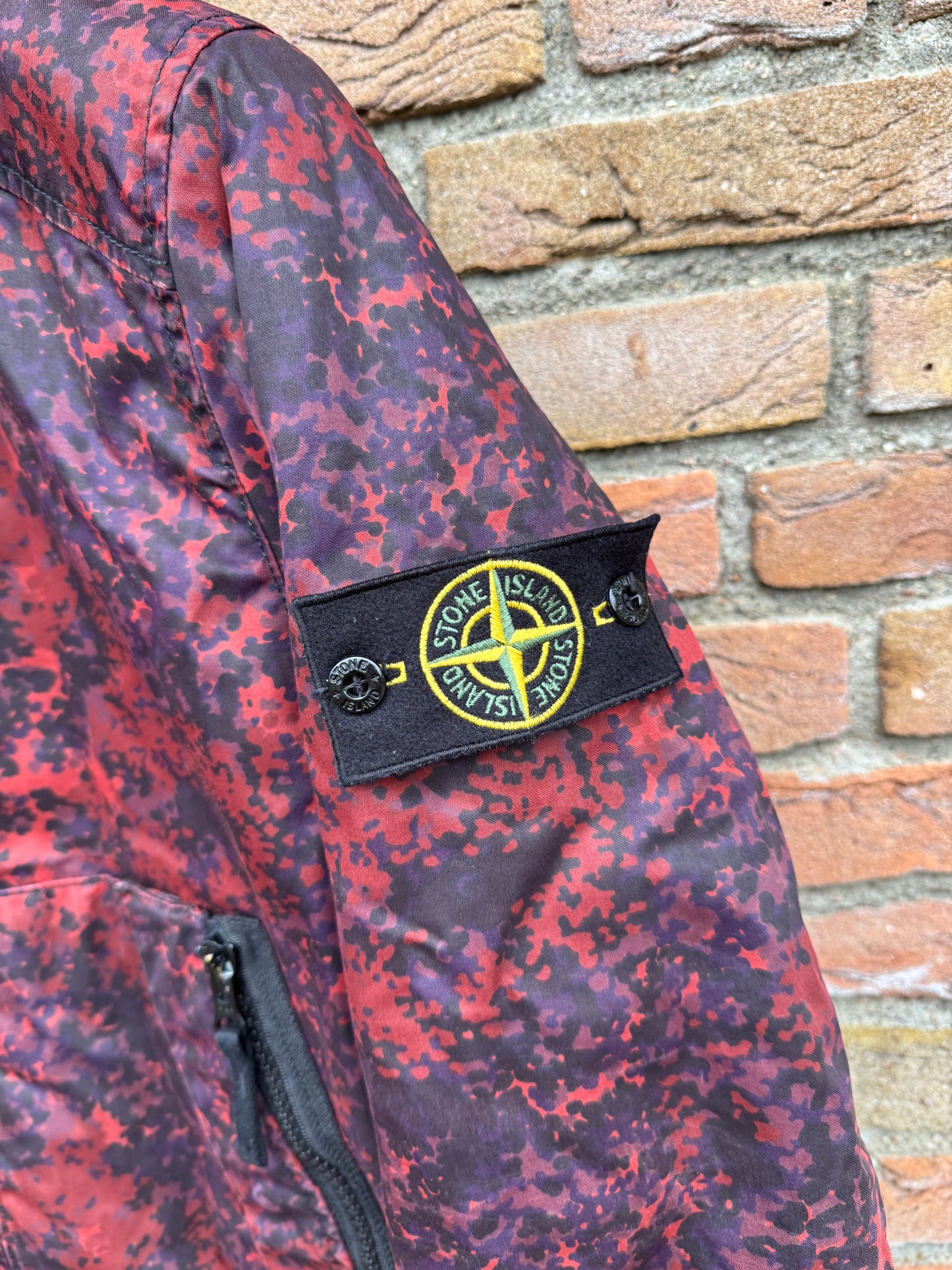 Stone Island Raso Gommato Camo Print-OVD Jacket - M