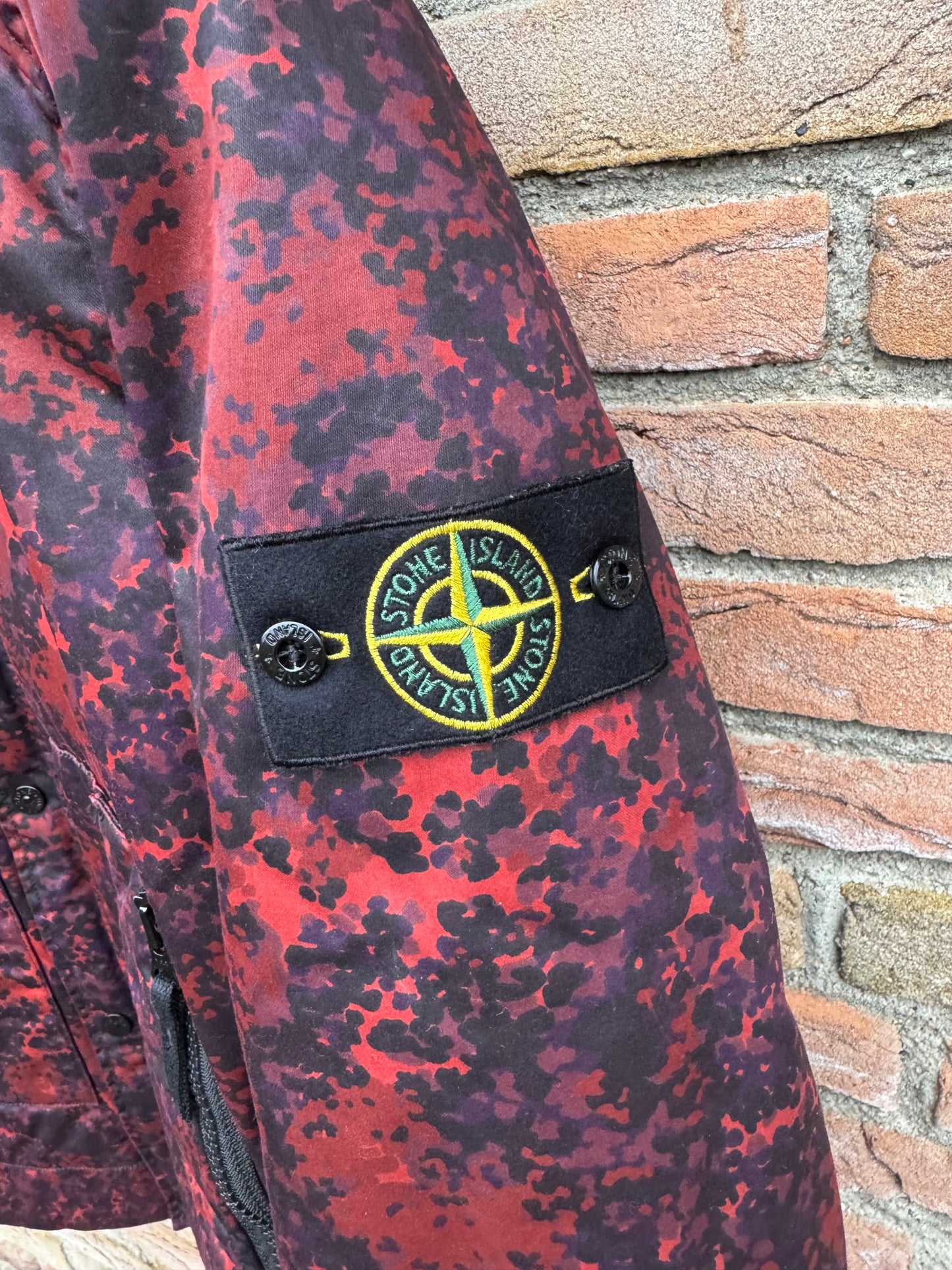 Stone Island Raso Gommato Camo Print-OVD Jacke - XXL