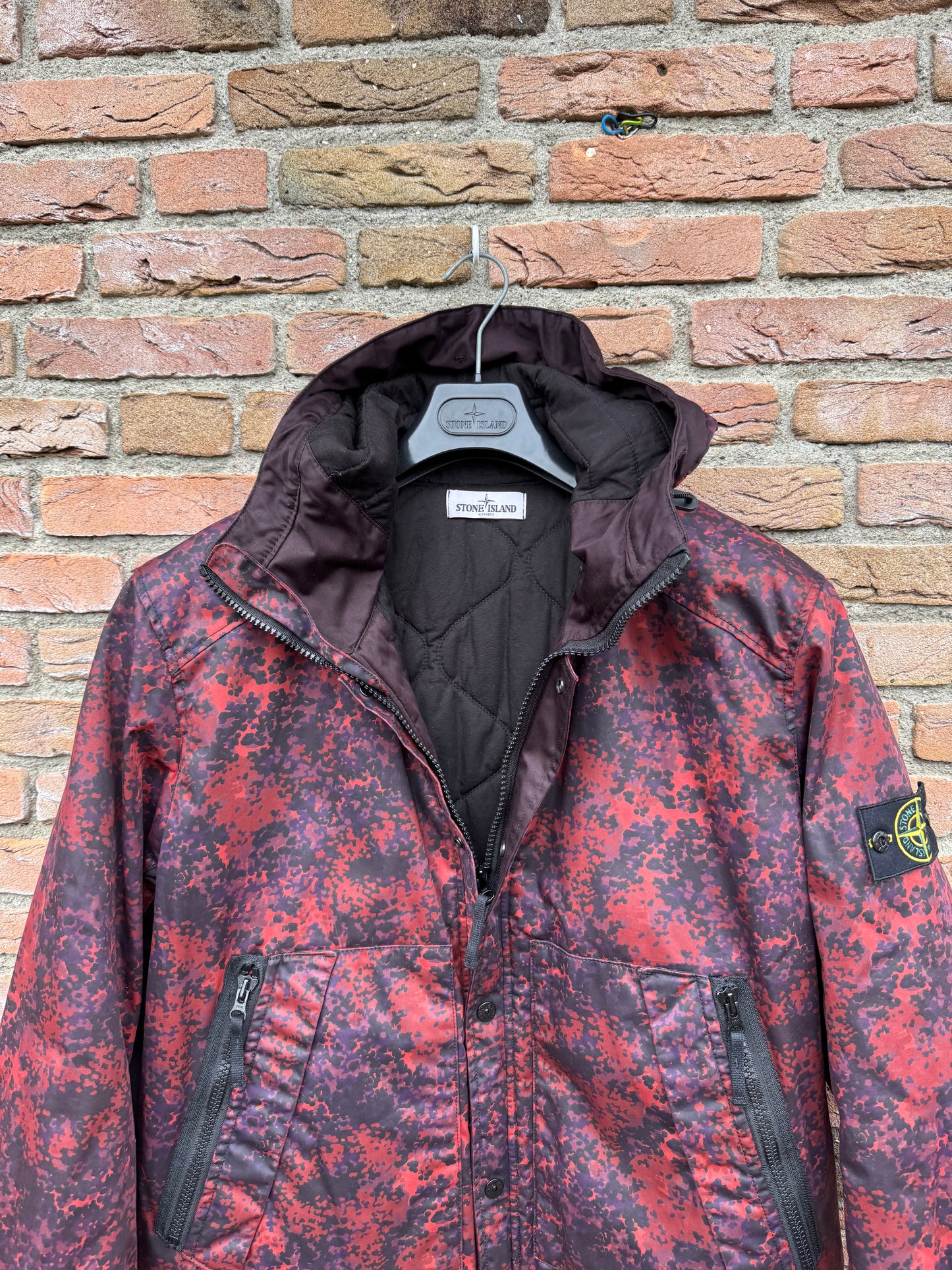 Stone Island Raso Gommato Camo Print-OVD Jacke - XXL