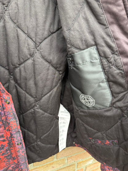 Stone Island Raso Gommato Camo Print-OVD Jacke - XXL