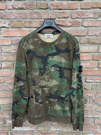 Stone Island x Supreme Camo Sweatshirt - L