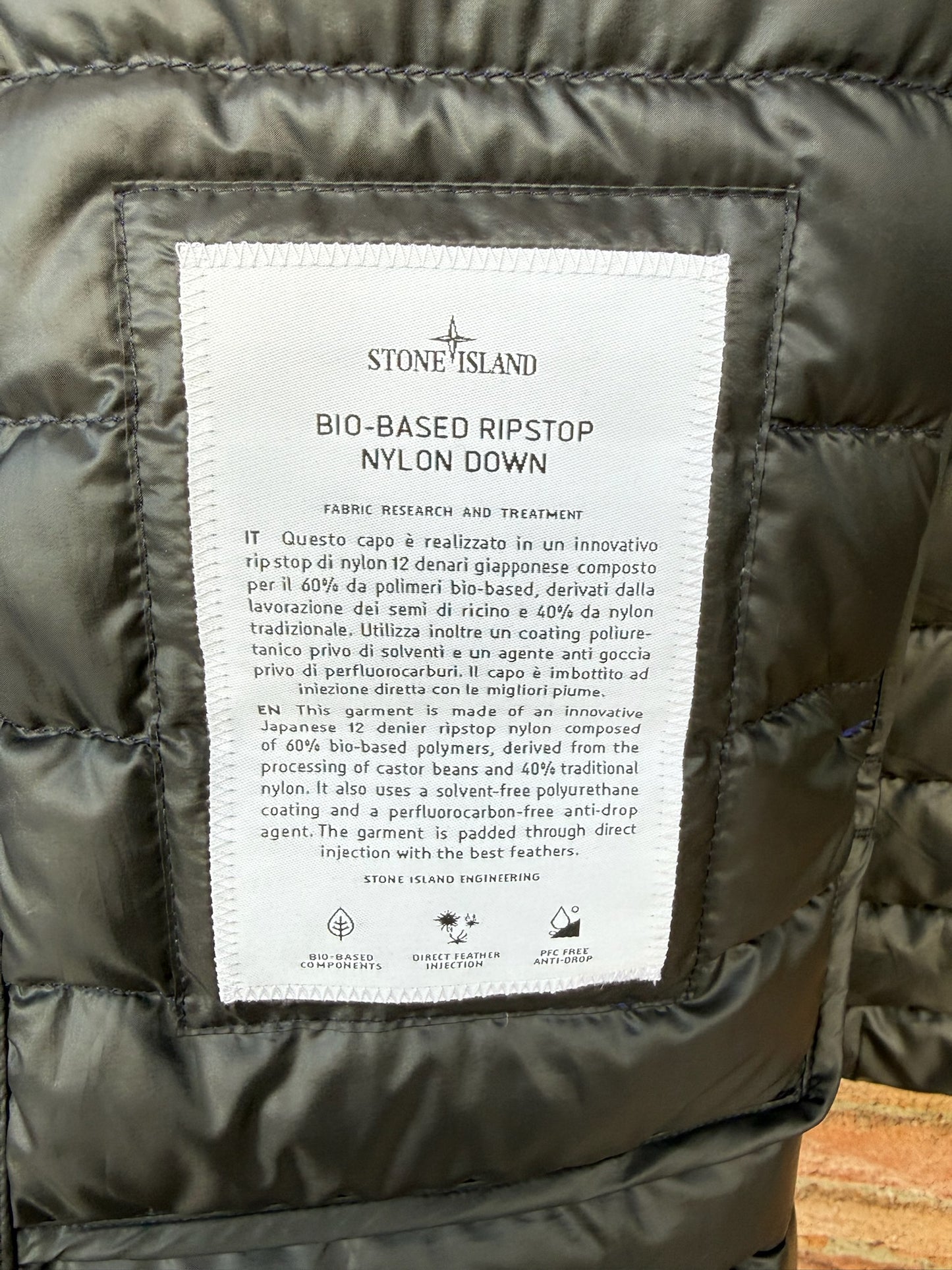 Stone Island Bio-Based Ripstop Nylon Down Gilet - XL