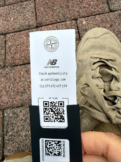 Stone Island x New Balance 574 Ghost Trainers - UK 8.5
