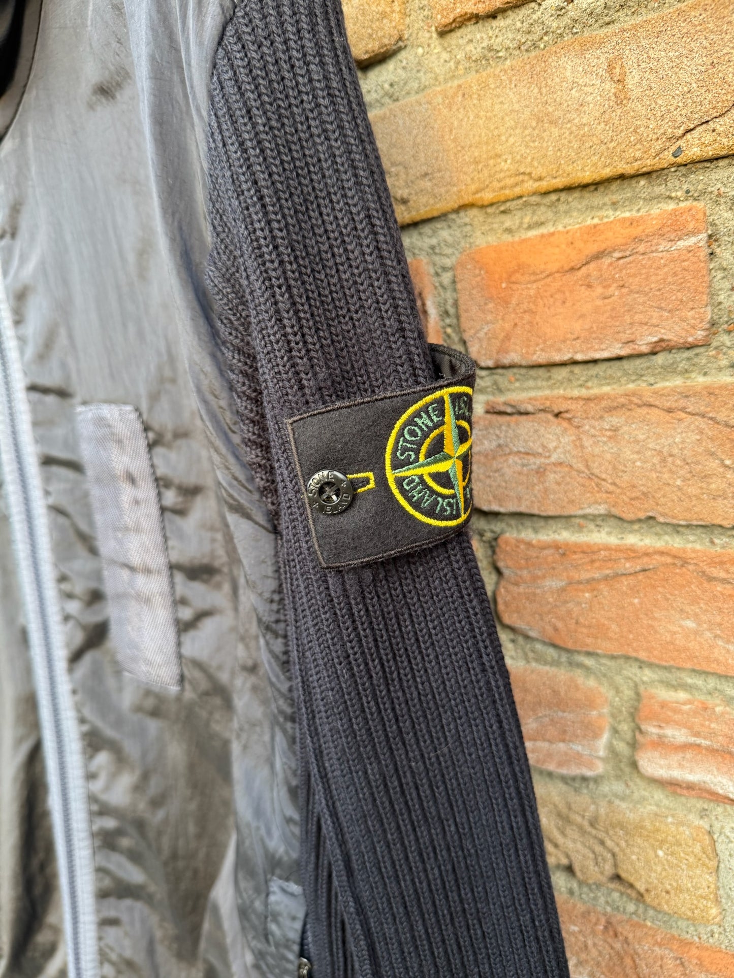 Stone Island Nylon Metal Primaloft and Knit Jacket - L