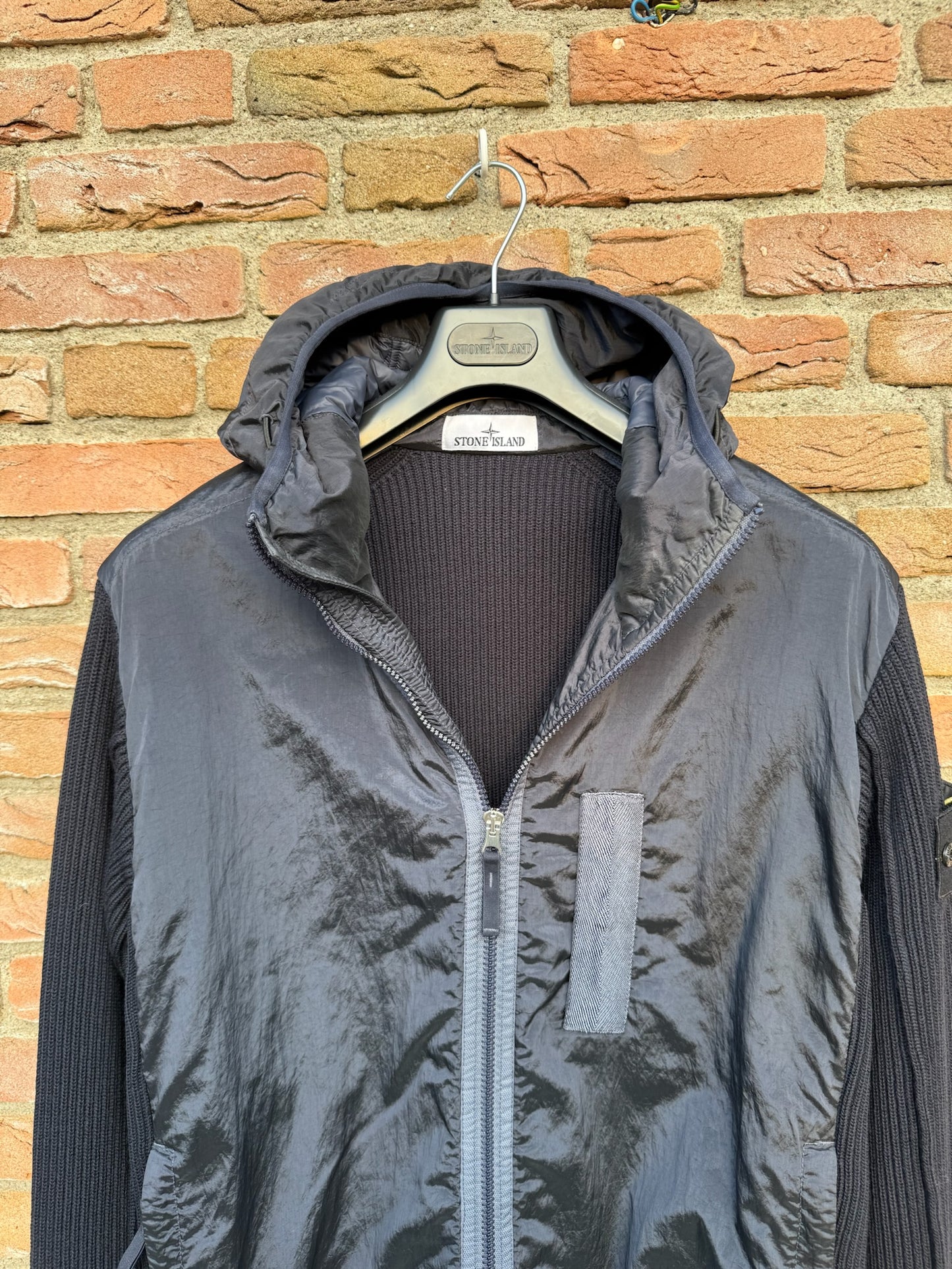 Stone Island Nylon Metal Primaloft and Knit Jacket - L