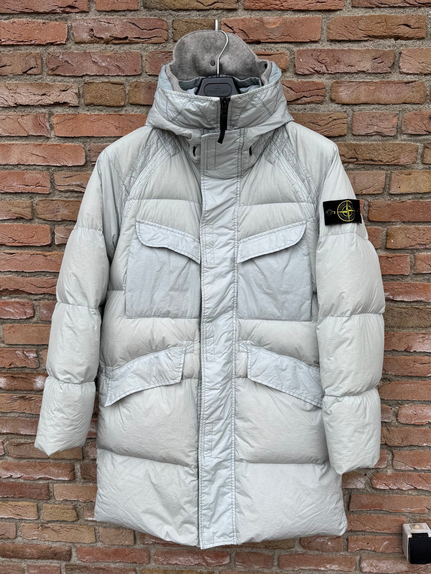 Stone Island Garment Dyed Crinkle Reps R-NY Down Jacket - S