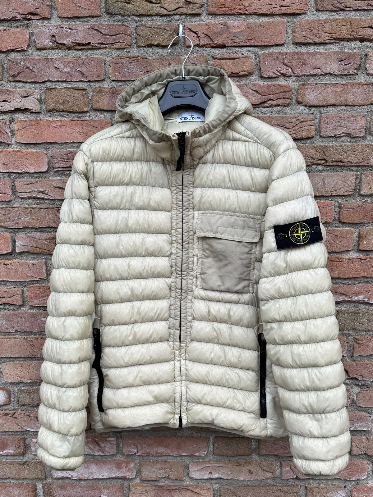 Stone Island Garment Dyed Micro Yarn Down Jacket - M – ebding