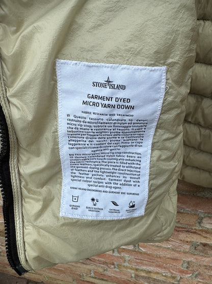 Stone Island Garment Dyed Micro Yarn Down Jacket - M