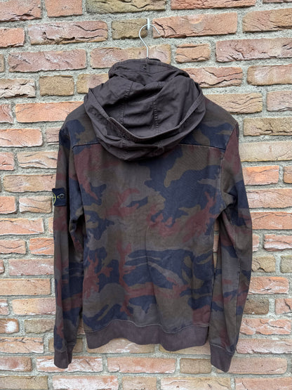 Stone Island Zip Camo Sweatshirt - M