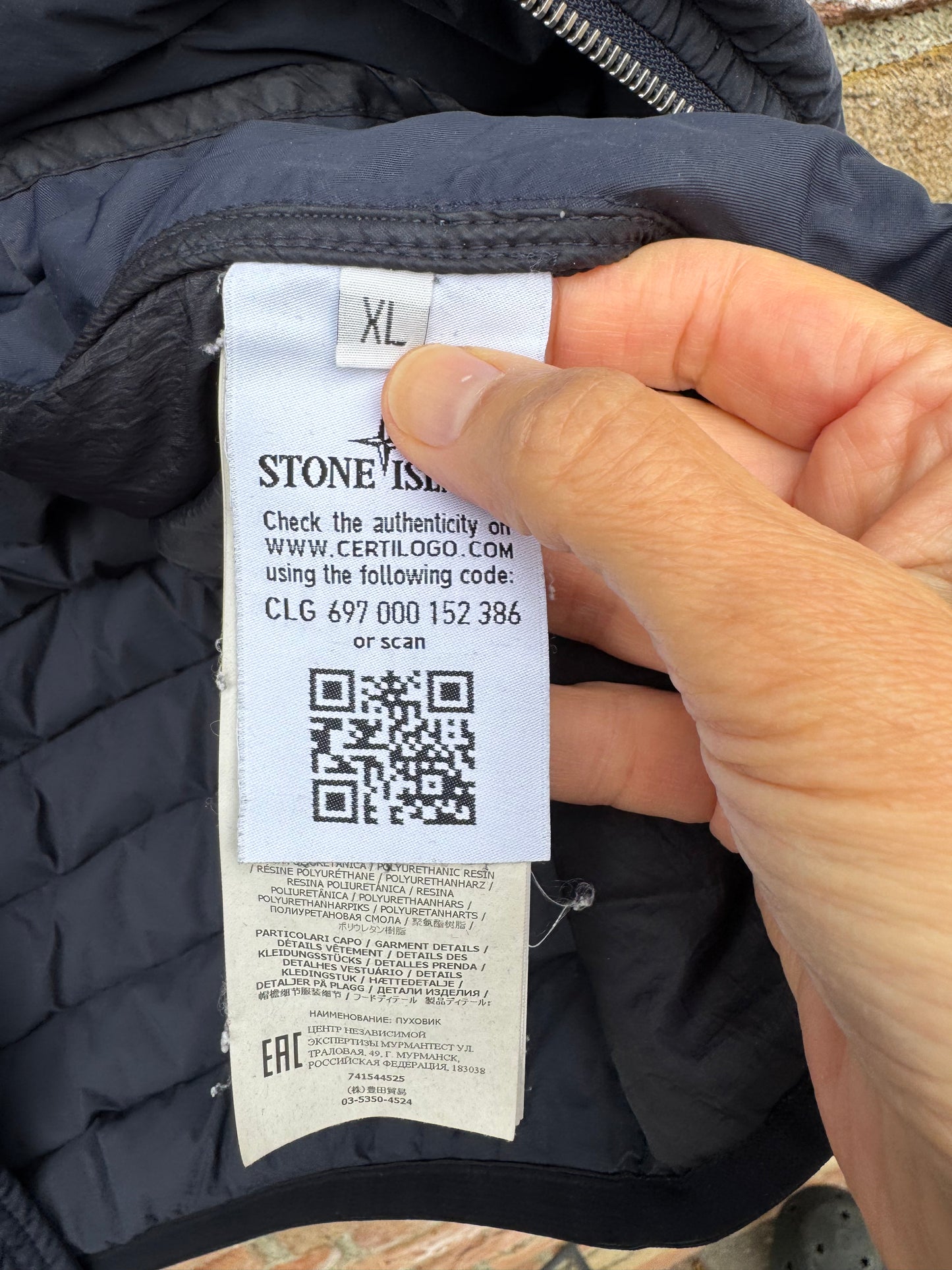 Stone Island Loom Woven Down Jacket - XL