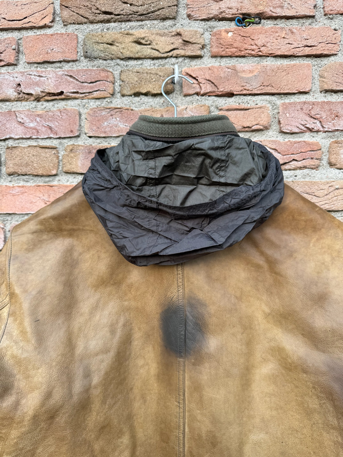 Stone Island Waxed Soft Leather Jacket - XXL