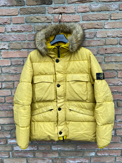 Stone Island Lino Resinato Daunenjacke - XL