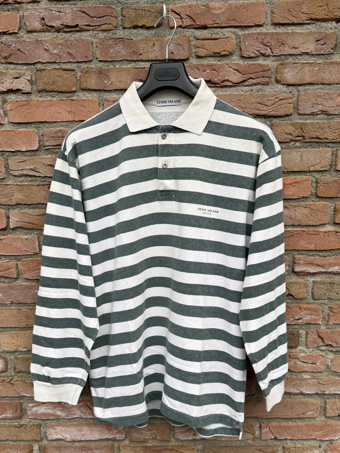 Stone Island Marina Polo Longsleeve Shirt - L