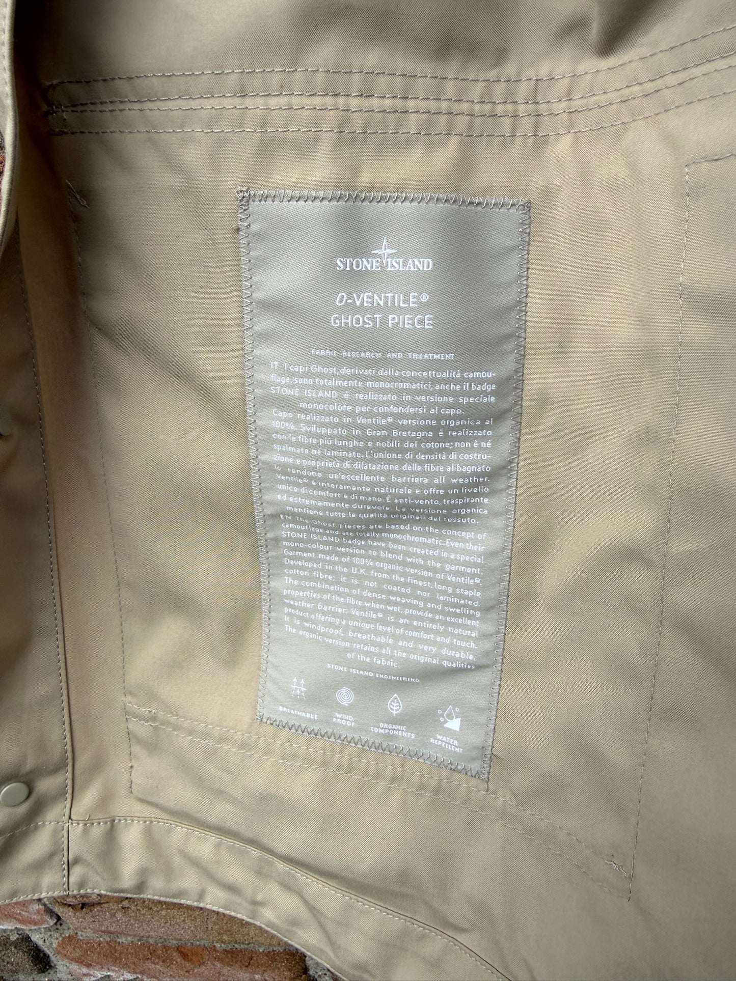 Stone Island O-Ventile Ghost Jacket - M