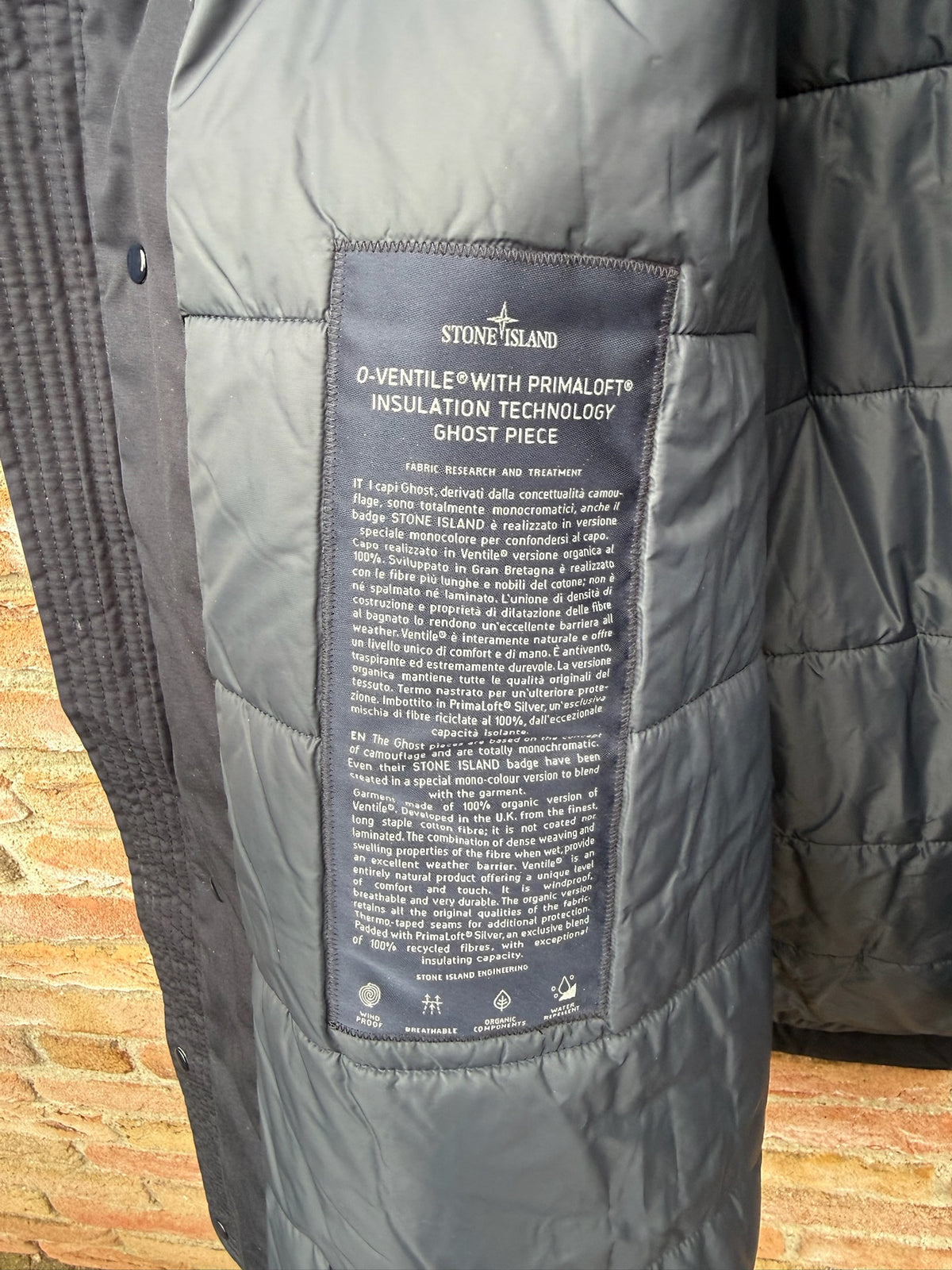 Stone Island O-Ventile Primaloft Ghost Jacket - XL