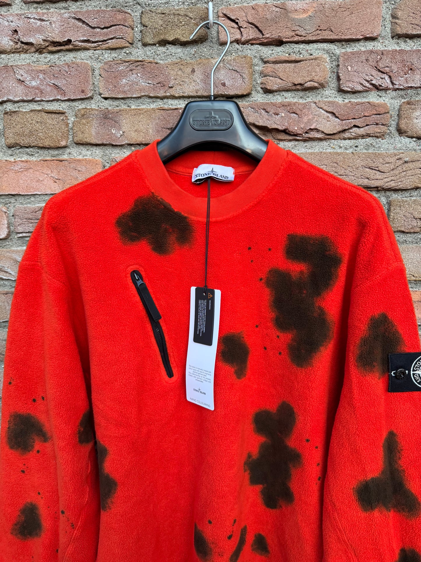 Stone Island Hand Colouring Fleece Pullover - S