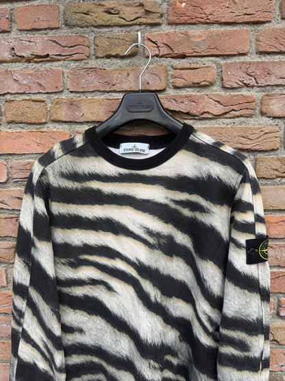 Stone Island White Tiger Sweatshirt - M