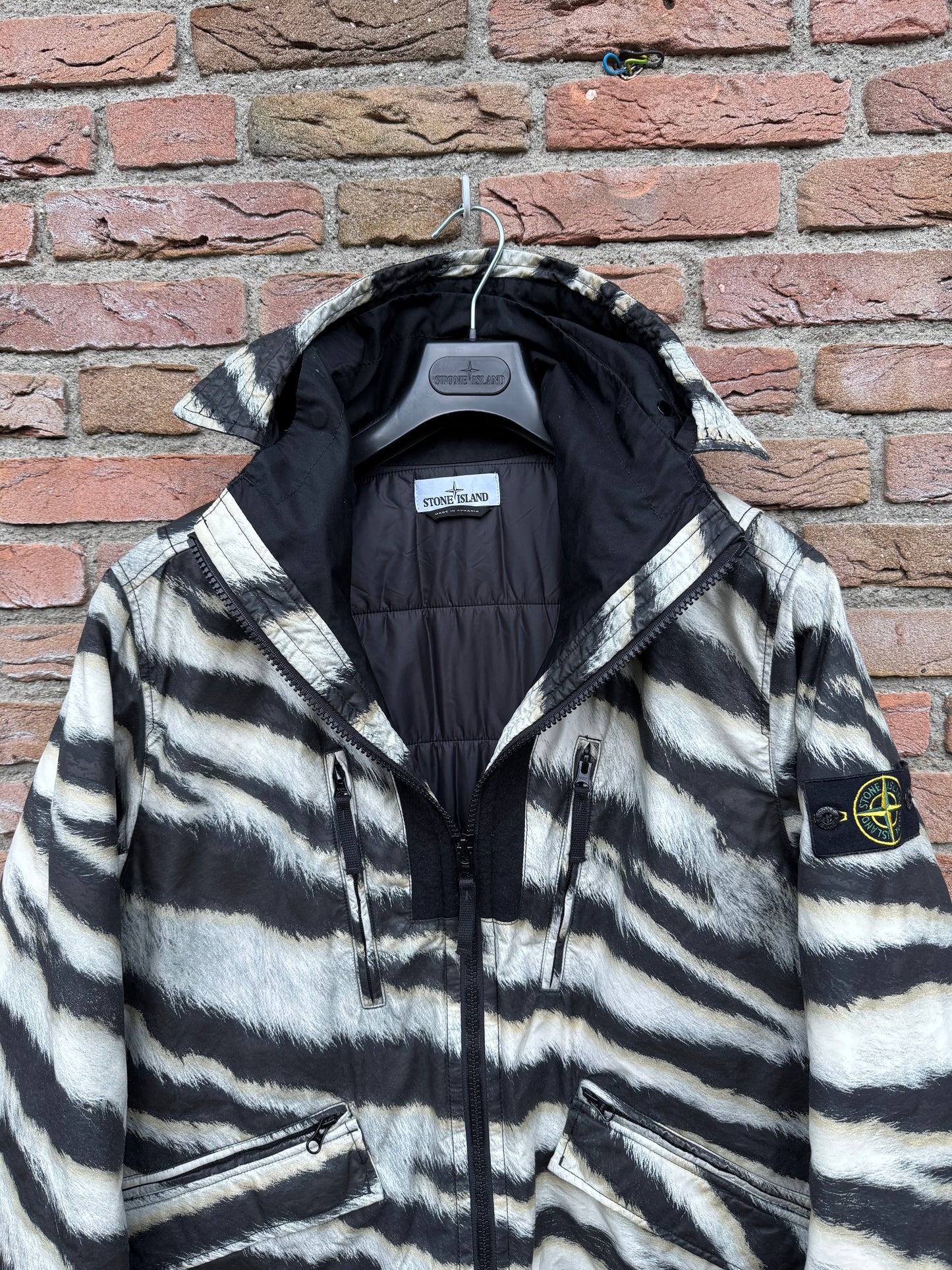 Stone Island White Tiger Camo 50 Fili Jacke - XL
