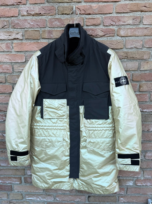 Stone Island Iridescent Coating Tela with Relfex Mat Jacket - L