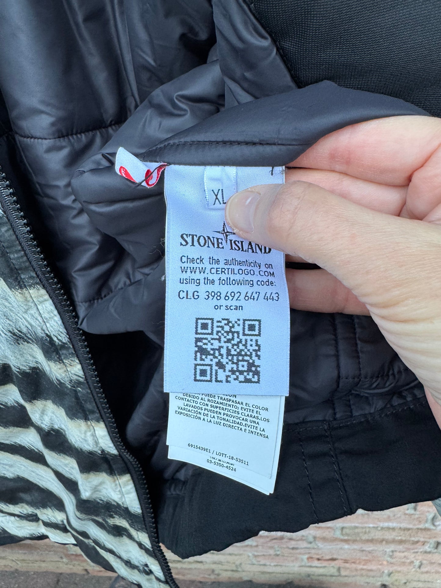 Stone Island White Tiger Camo 50 Fili Jacke - XL