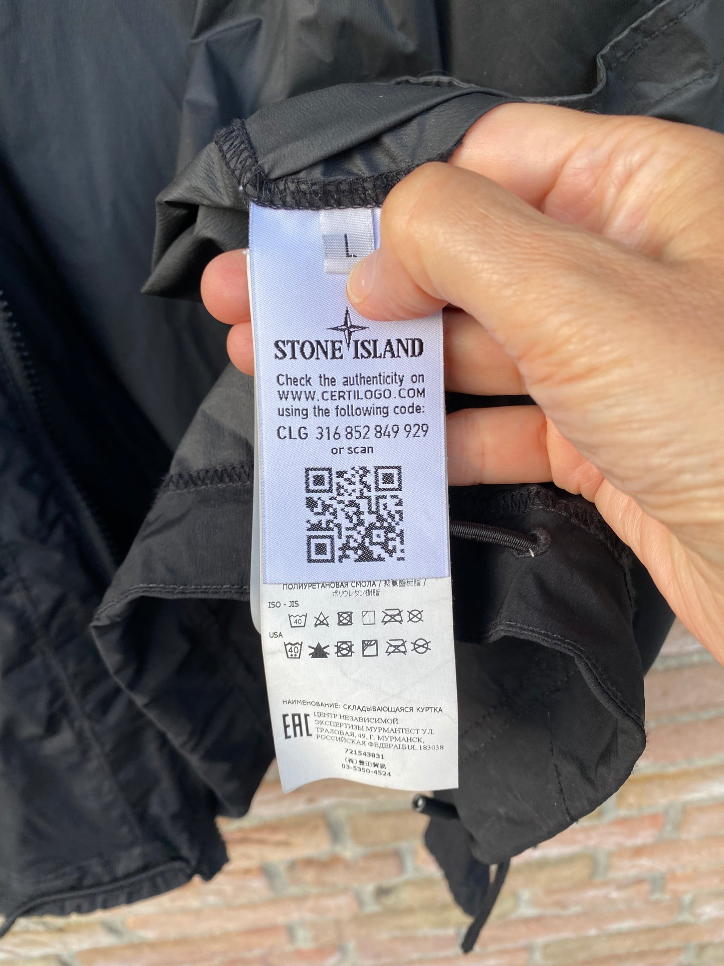 Stone Island Skin Touch Nylon Jacke - L