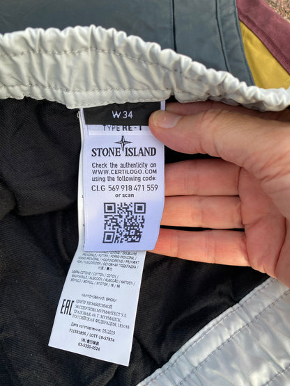 Stone Island Tela Placate Bicolore Hose - W34