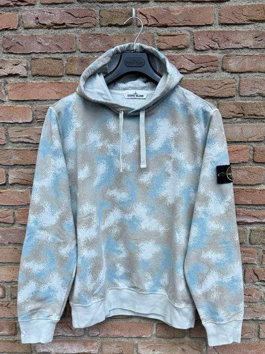 Stone Island Camo Dévoré Hoodie - L