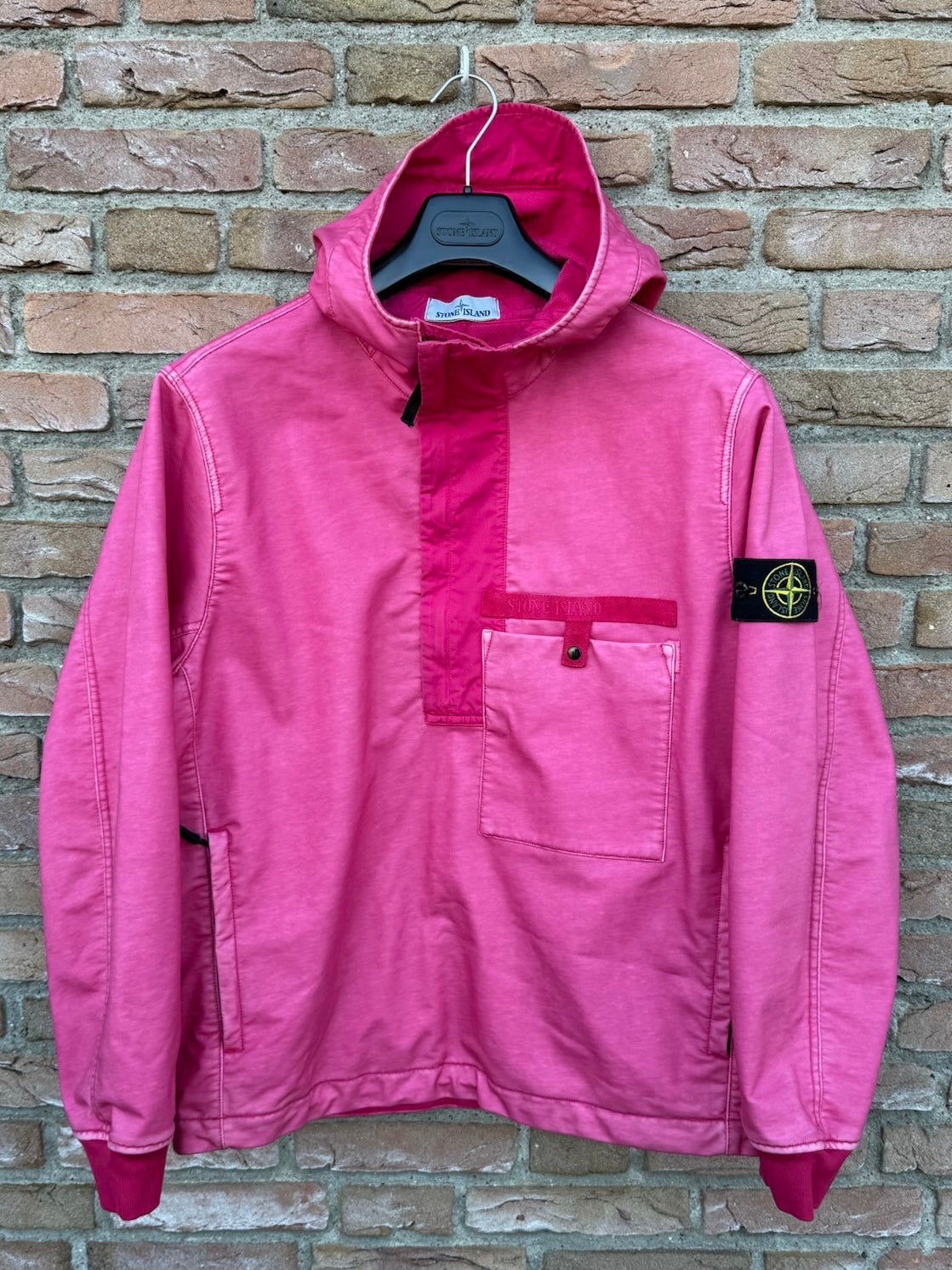 Stone Island Felpa Diagonale Gommata Smock - L