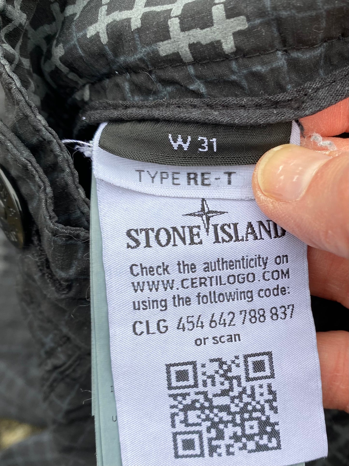 Stone Island Check Grid Cargo - W31