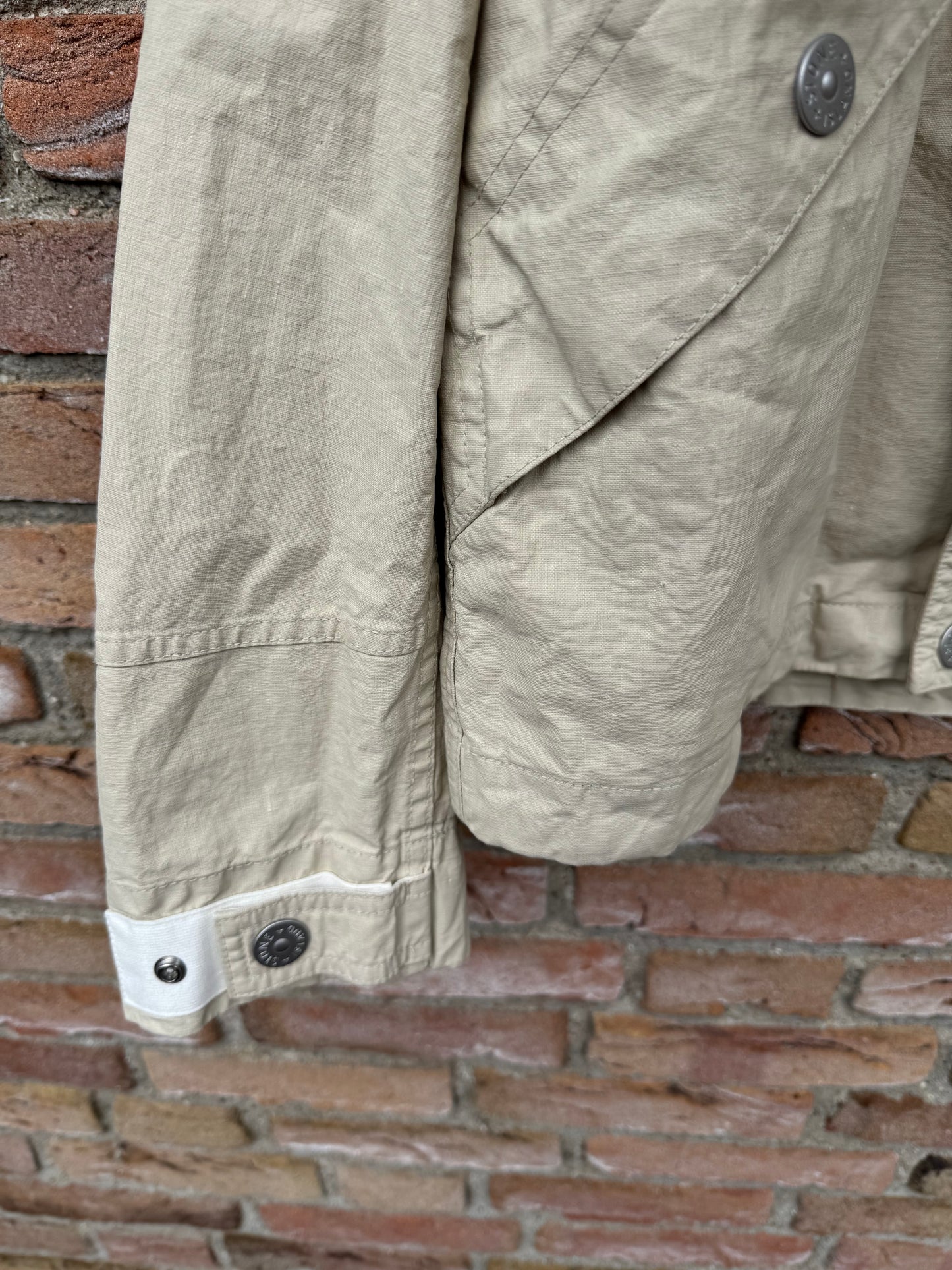 Stone island Raw Plated Linen Marina Jacket - S