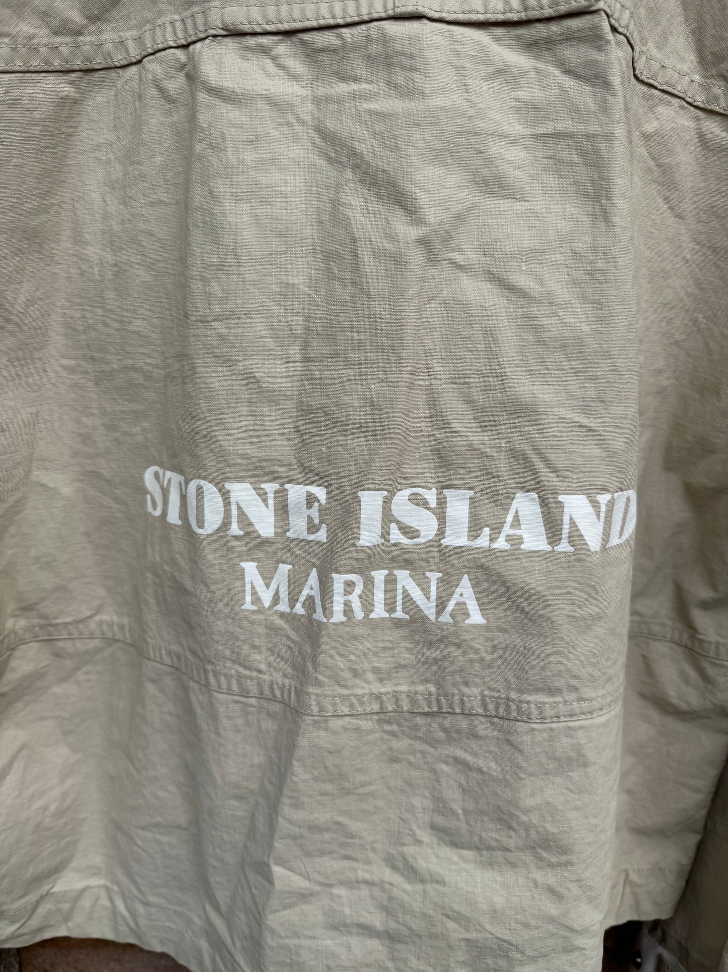 Stone island Raw Plated Linen Marina Jacket - S