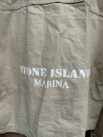 Stone island Raw Plated Linen Marina Jacket - S