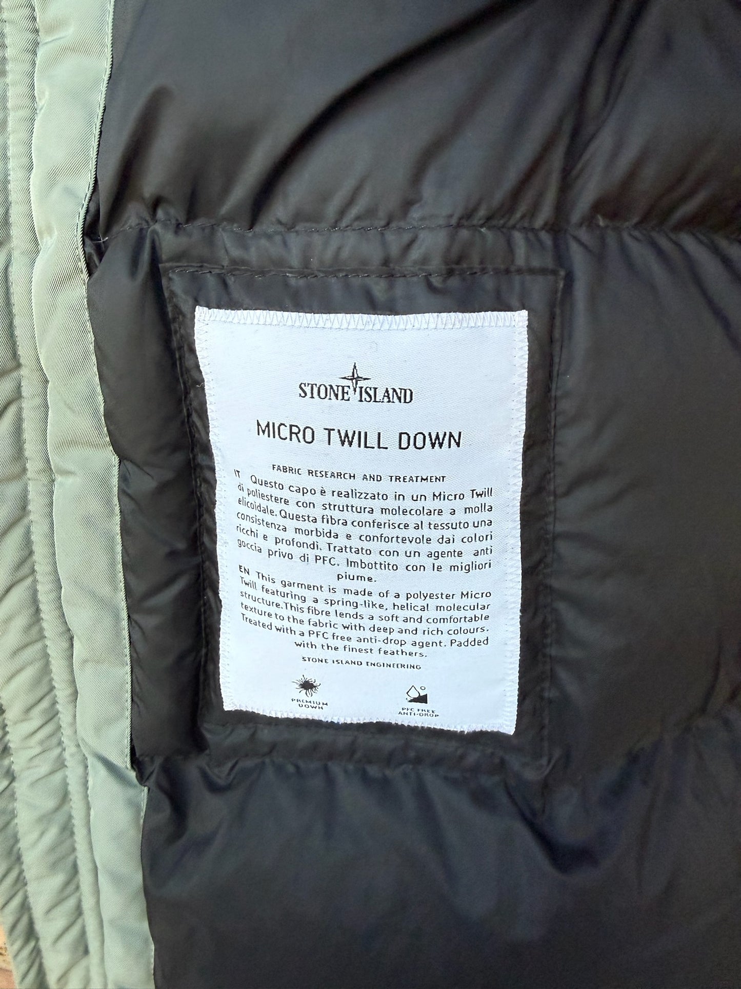 Stone Island Micro Twill Down Jacket - XL