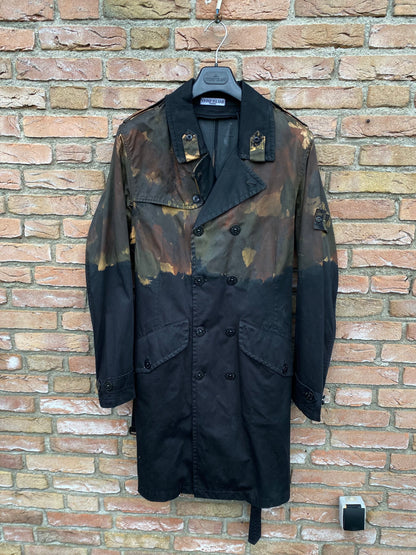 Stone Island Hand Painted Camo Mantel - L