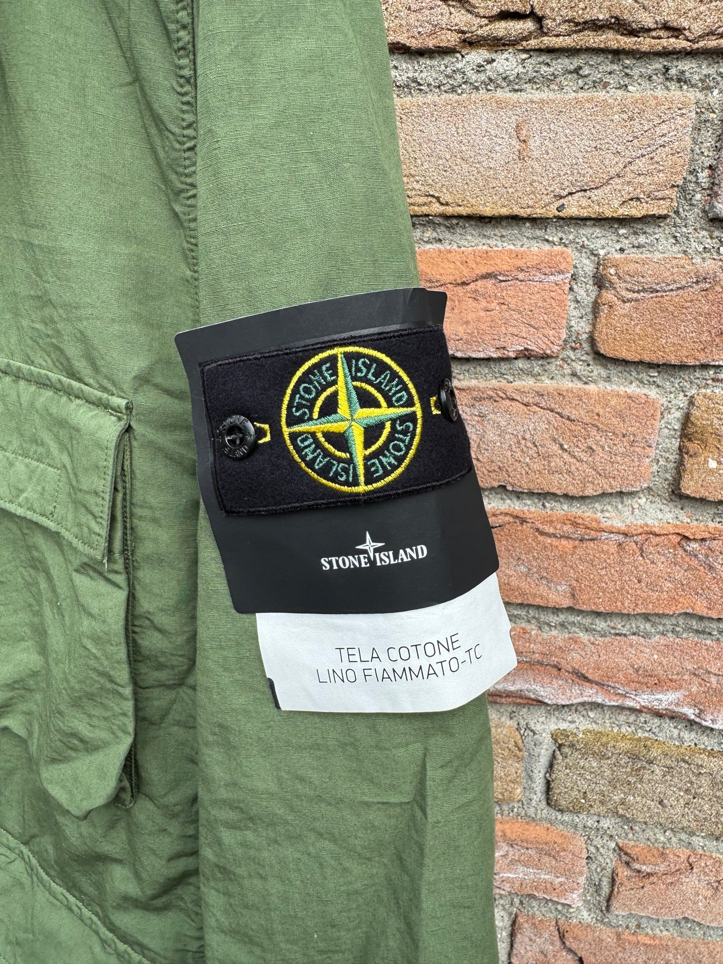 Stone Island Tela Cotone Lino Fiammato-TC Jacket - L