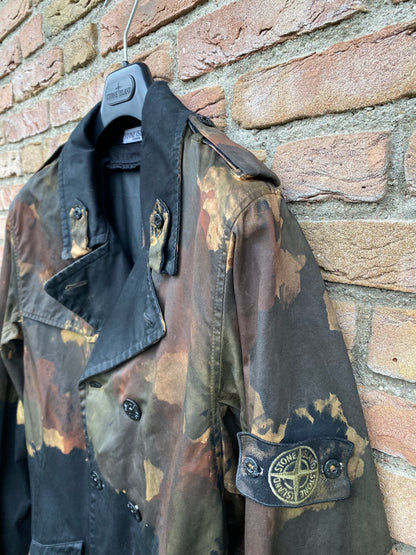 Stone Island Hand Painted Camo Mantel - L