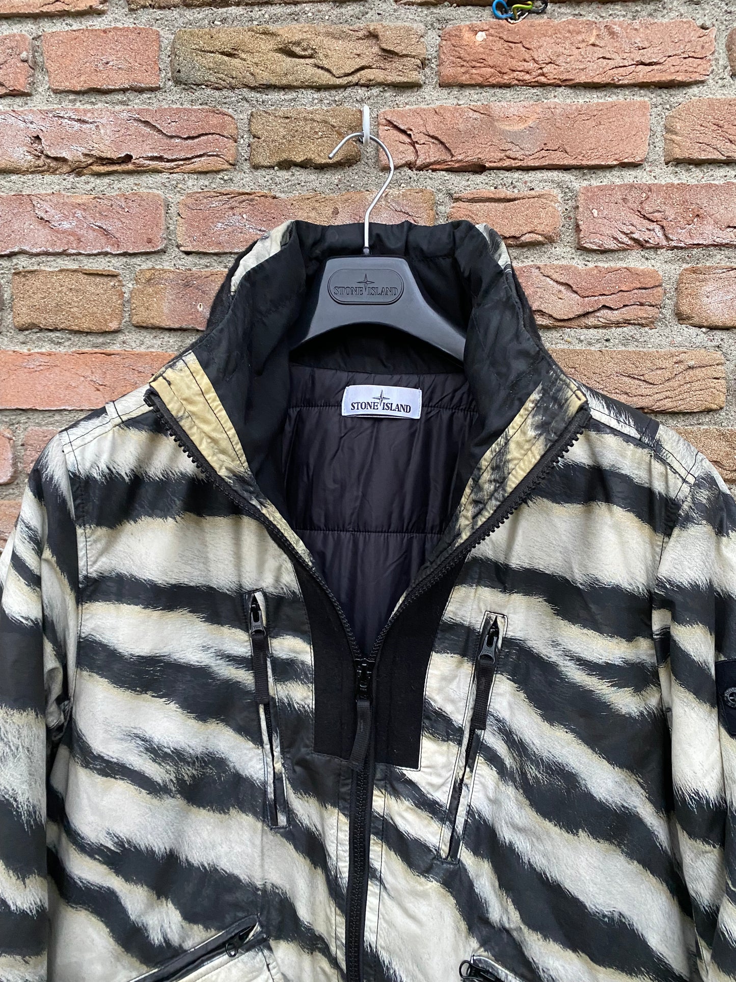 Stone Island White Tiger Camo Jacke - L