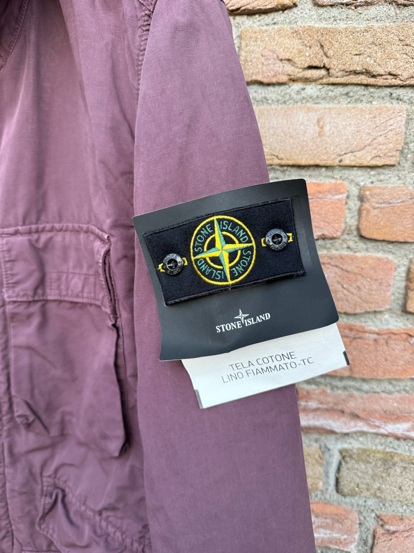 Stone Island Tela Cotone Lino Fiammato-TC Jacket - L