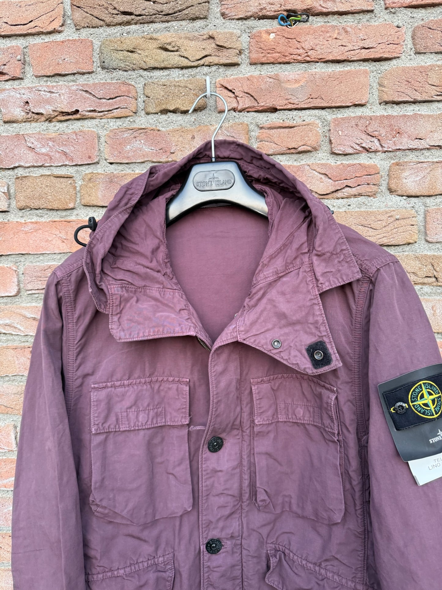 Stone Island Tela Cotone Lino Fiammato-TC Jacket - L