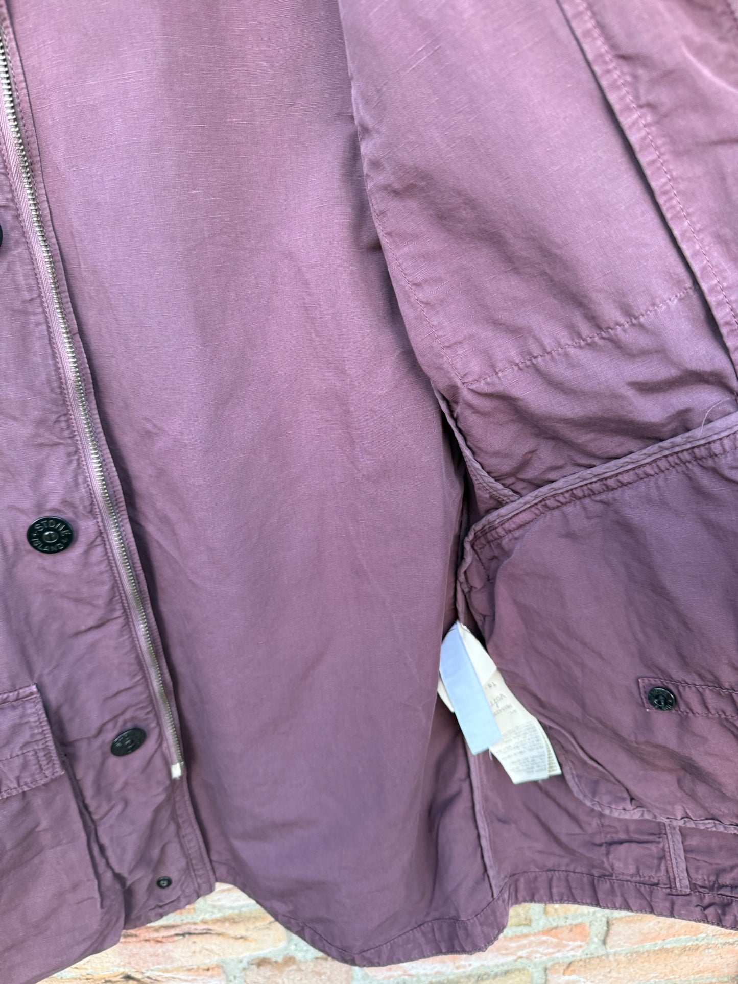 Stone Island Tela Cotone Lino Fiammato-TC Jacket - L