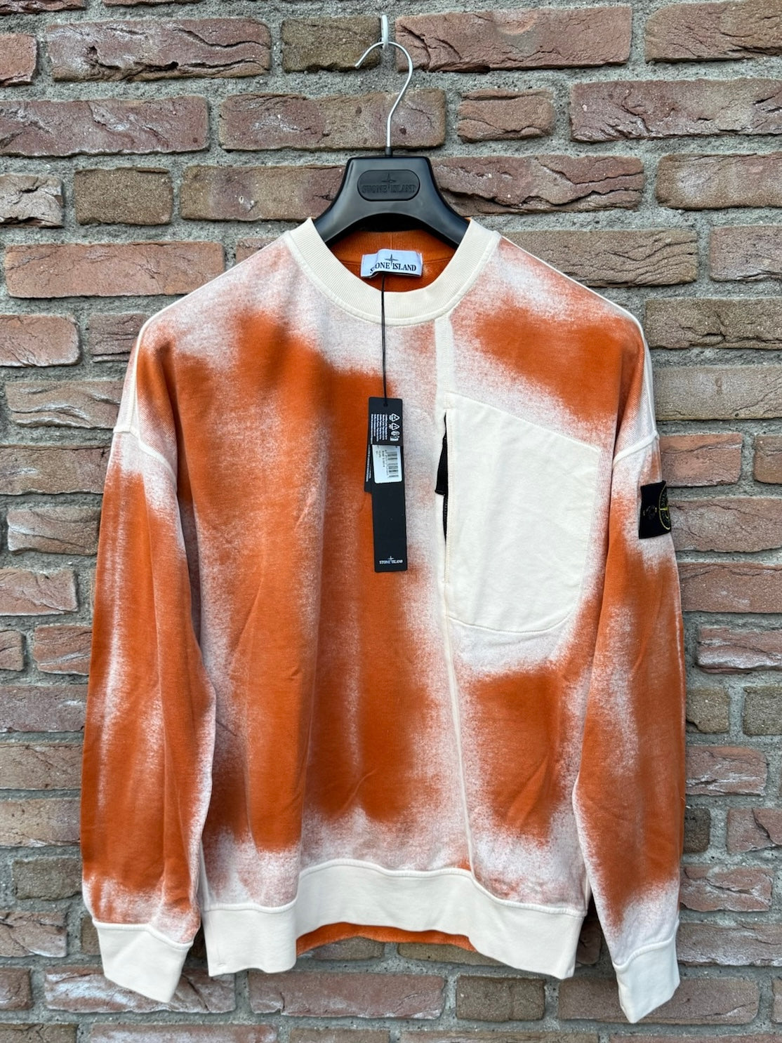 Stone Island Hand Sprayed Sweatshirt - M