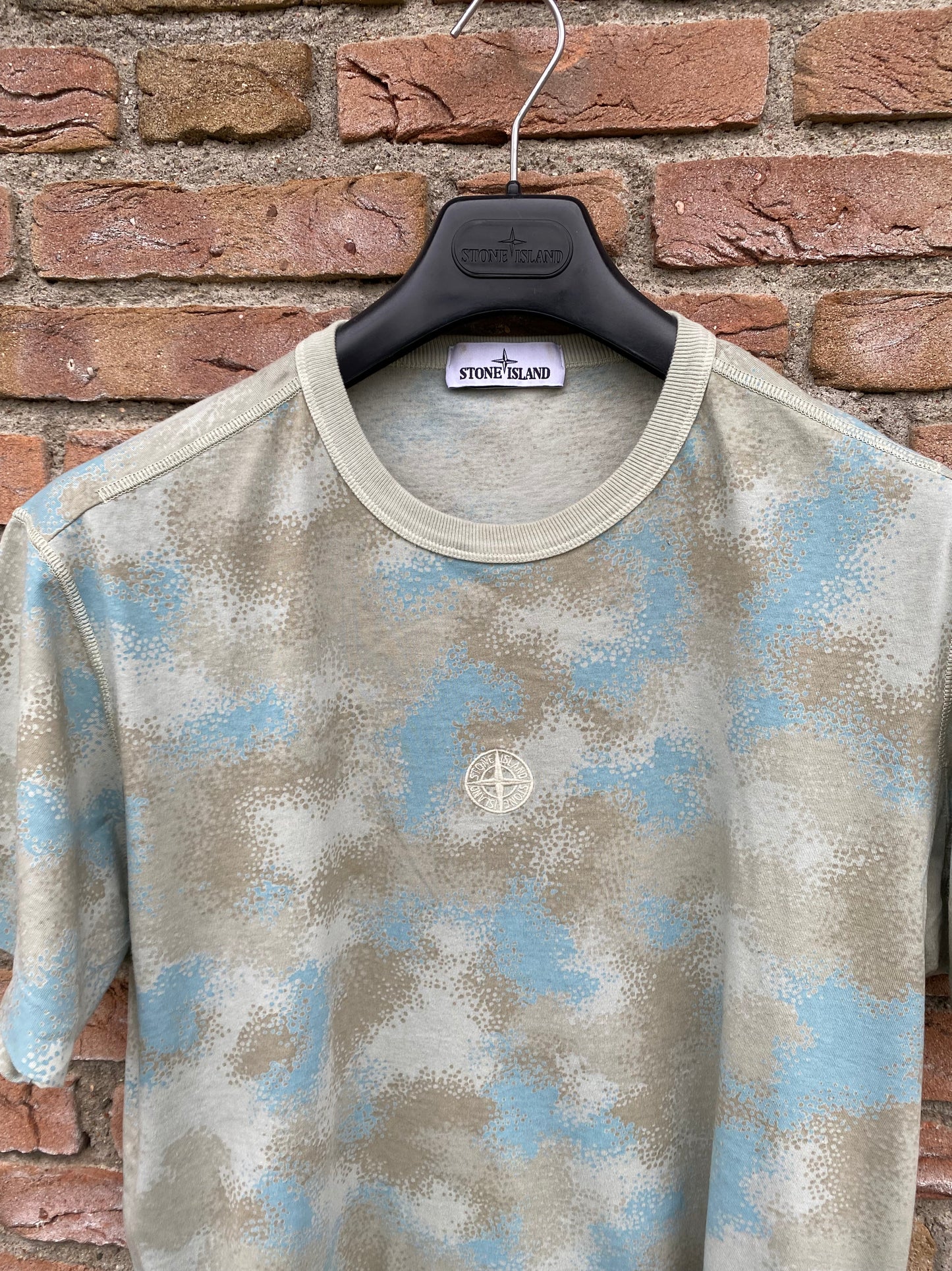 Stone Island Camo Devore T-Shirt - L