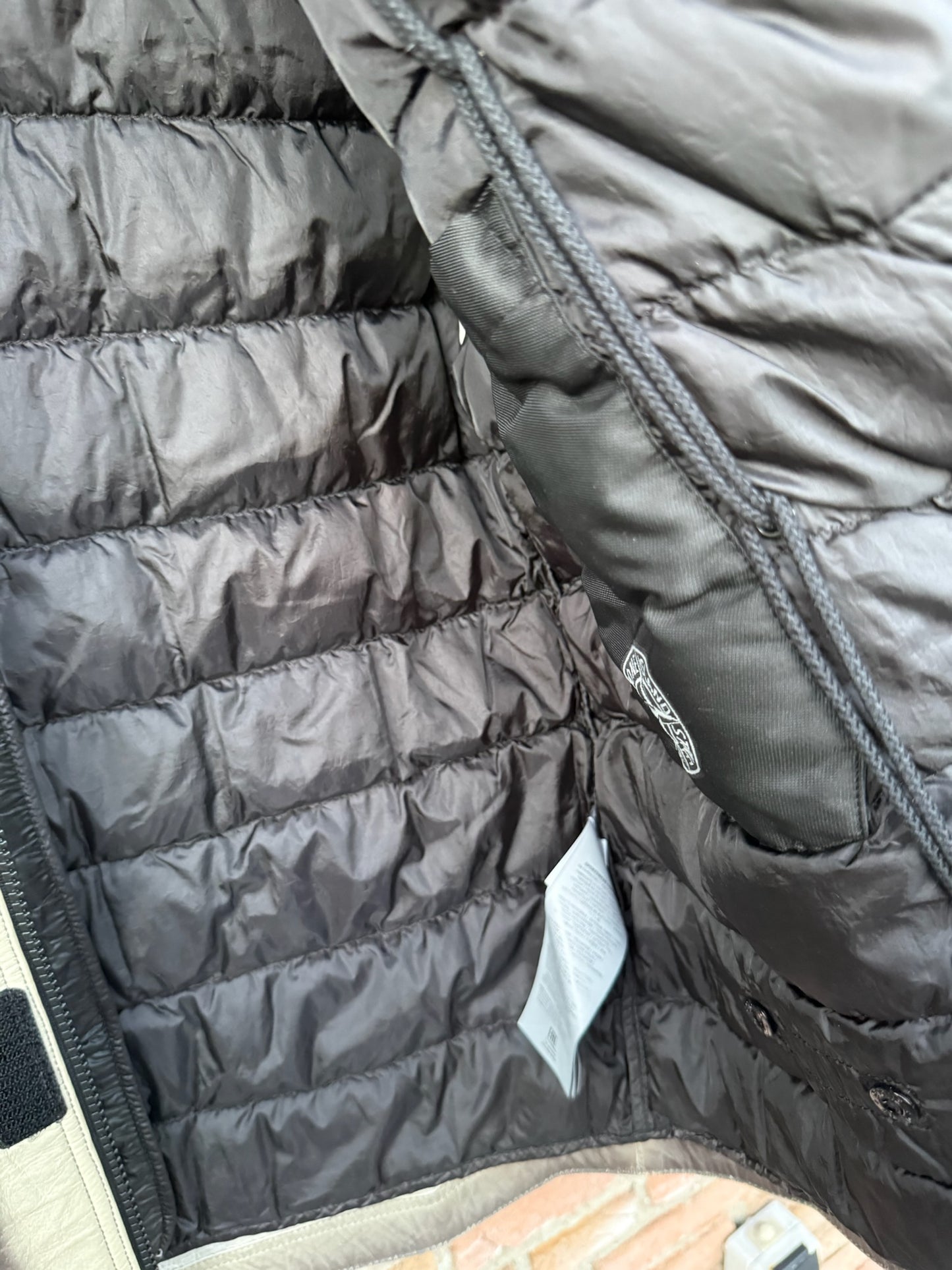 Stone Island Ice Jacket in Dyneema Bonded Leather Jacket - M