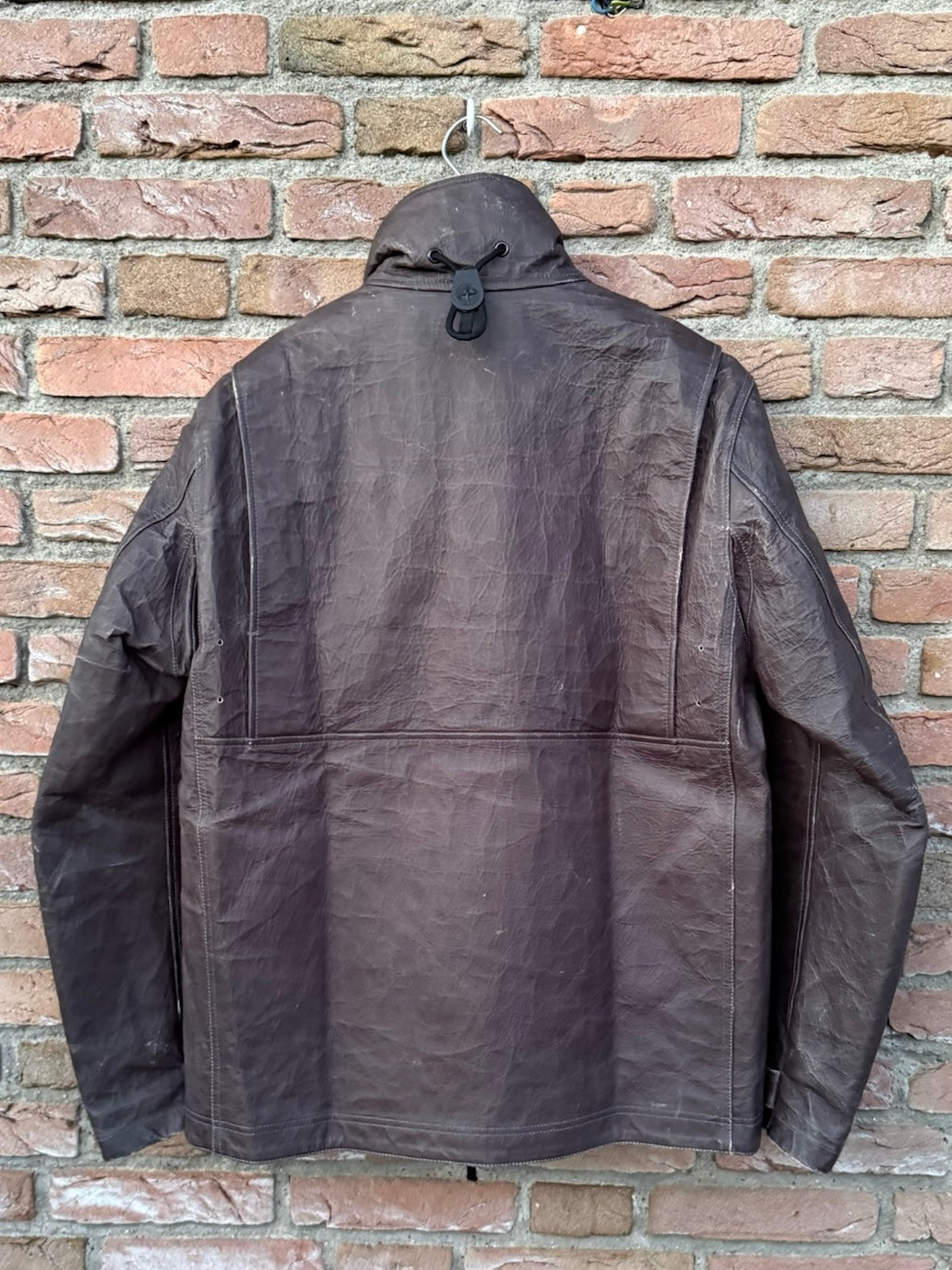Stone Island Ice Jacket in Dyneema Bonded Leather Jacket - M