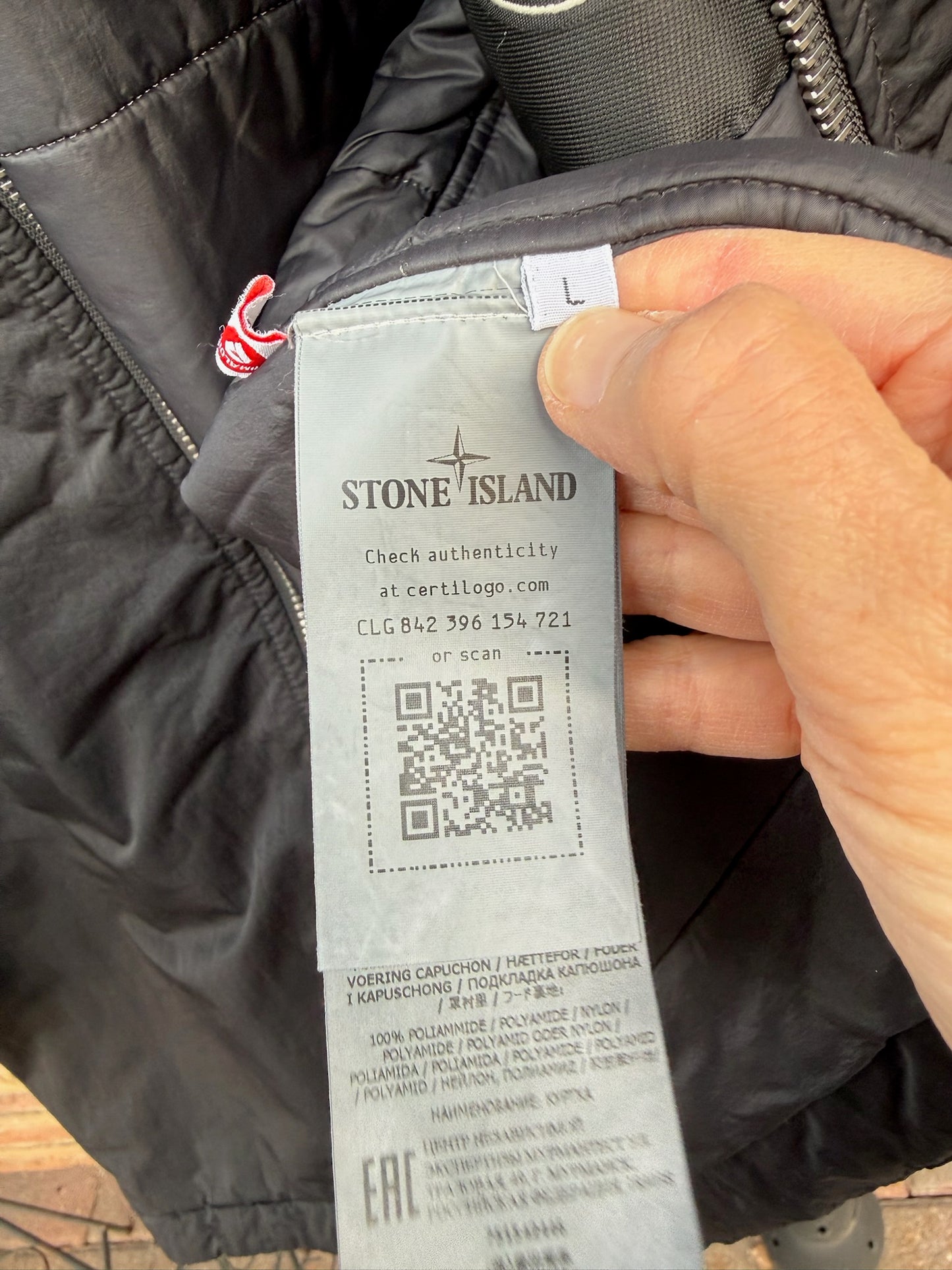 Stone Island Hyper Dense Nylon Twill Primaloft-TC Jacket - L