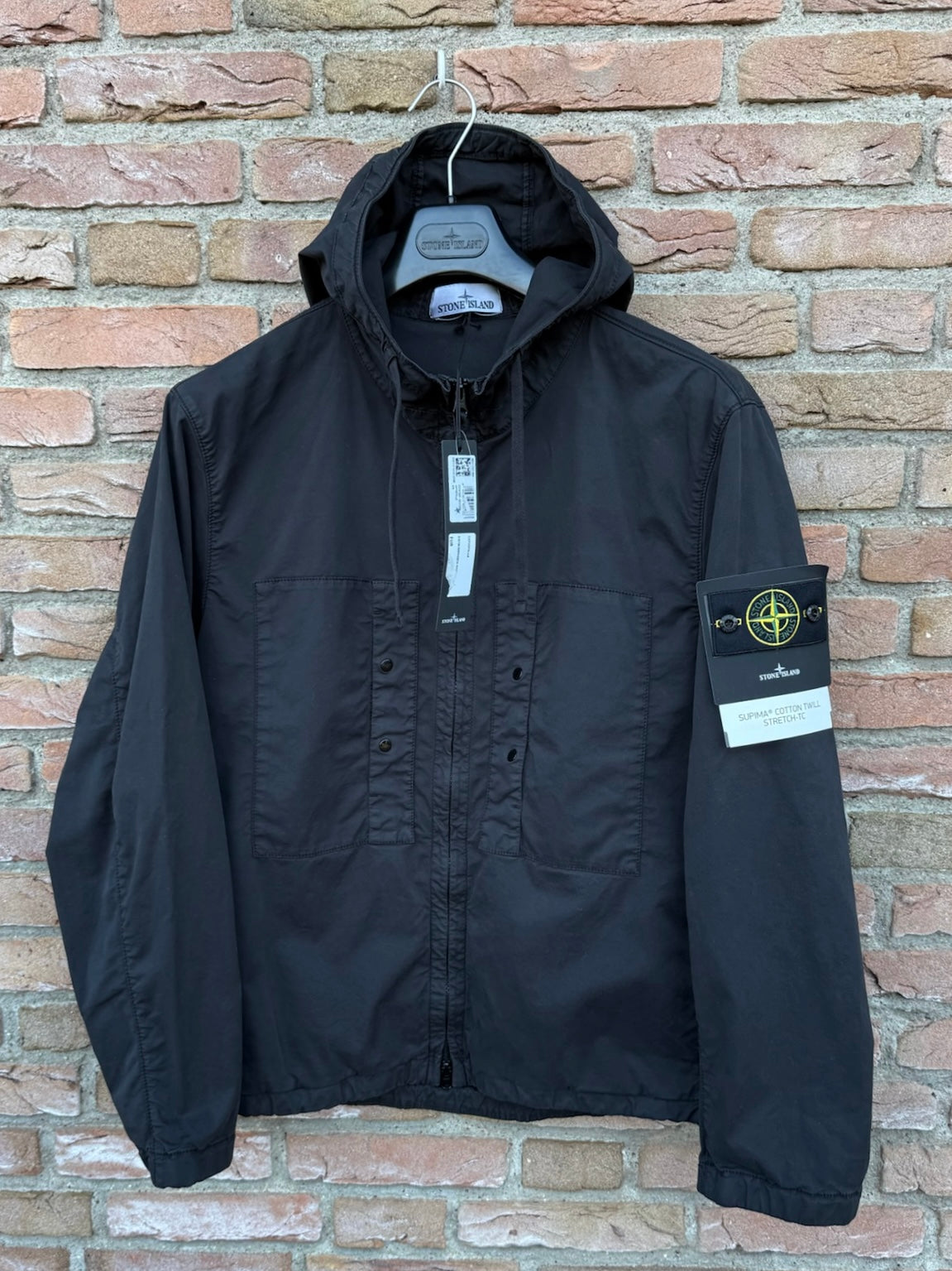 Stone Island Supima Cotton Twill Stretch-TC Jacket - L
